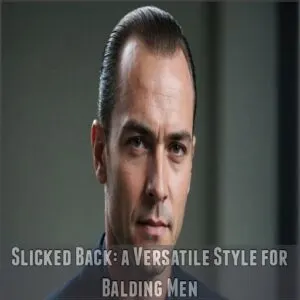 Slicked Back: a Versatile Style for Balding Men