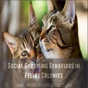 Social Grooming Behaviors in Feline Colonies