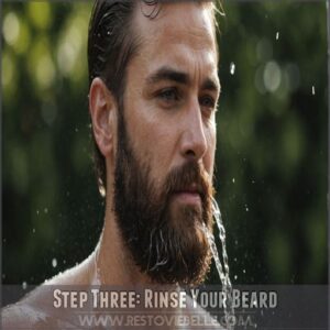 Step Three: Rinse Your Beard