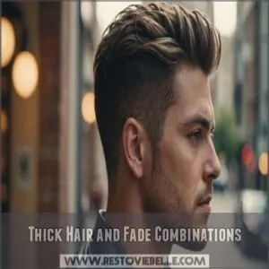 Thick Hair and Fade Combinations