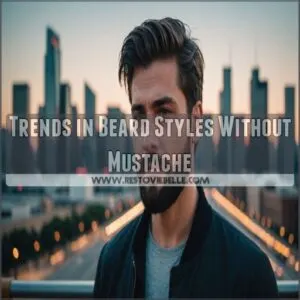 Trends in Beard Styles Without Mustache