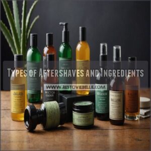 Types of Aftershaves and Ingredients