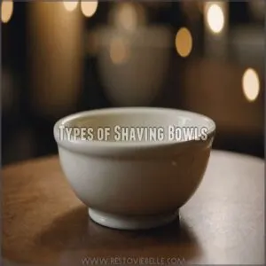 Types of Shaving Bowls