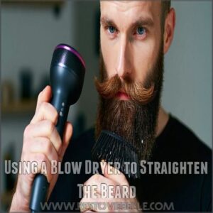 Using a Blow Dryer to Straighten The Beard