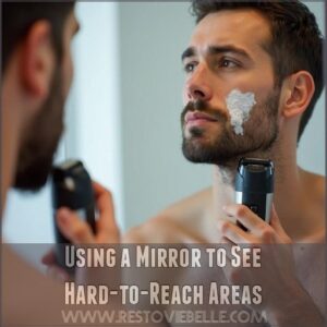 Using a Mirror to See Hard-to-Reach Areas