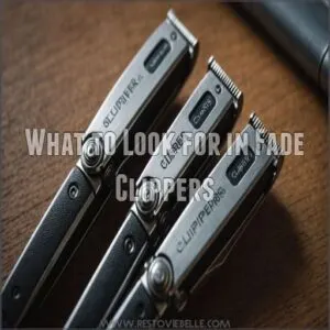 What to Look for in Fade Clippers