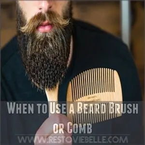 When to Use a Beard Brush or Comb