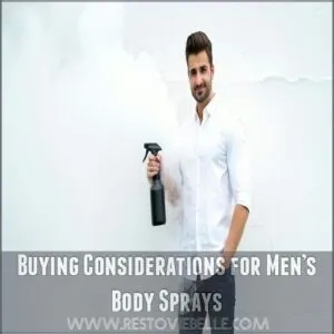 Buying Considerations for Men’s Body Sprays