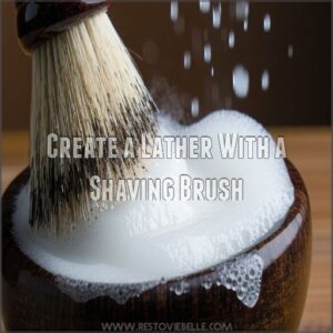 Create a Lather With a Shaving Brush