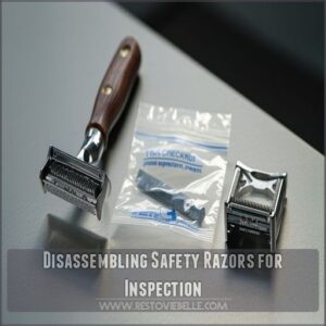 Disassembling Safety Razors for Inspection