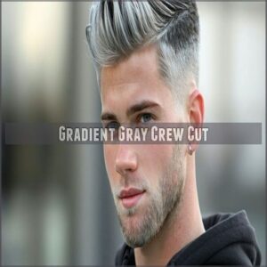 Gradient Gray Crew Cut