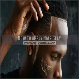 How to Apply Hair Clay