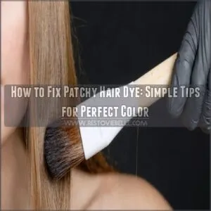 how to fix patchy hair dye