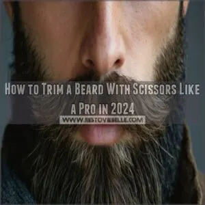 how to trim a beard with scissors