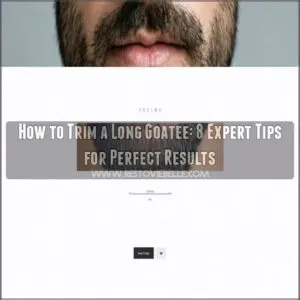 how to trim a long goatee