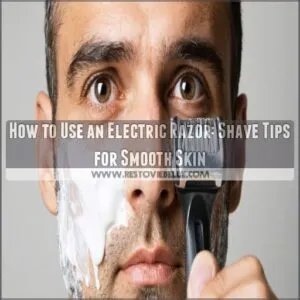 how to use an electric razor