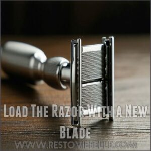 Load The Razor With a New Blade