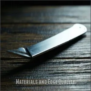 Materials and Edge Quality