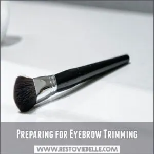 Preparing for Eyebrow Trimming