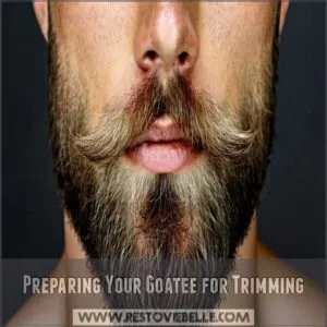 Preparing Your Goatee for Trimming