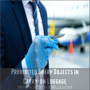 Prohibited Sharp Objects in Carry-on Luggage