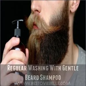 Regular Washing With Gentle Beard Shampoo