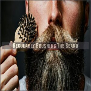 Regularly Brushing The Beard