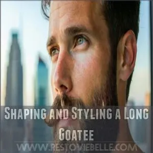 Shaping and Styling a Long Goatee