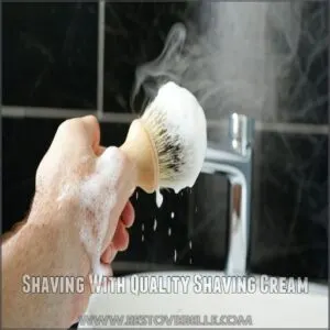 Shaving With Quality Shaving Cream