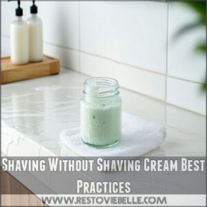 Shaving Without Shaving Cream Best Practices