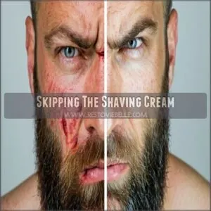 Skipping The Shaving Cream