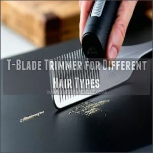 T-Blade Trimmer for Different Hair Types