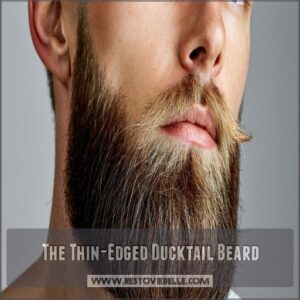 The Thin-Edged Ducktail Beard