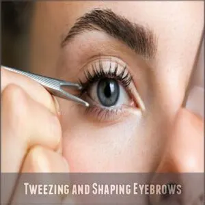 Tweezing and Shaping Eyebrows