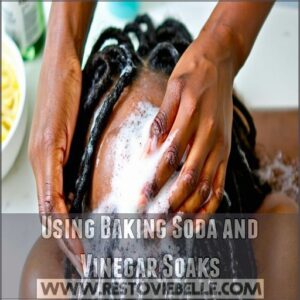 Using Baking Soda and Vinegar Soaks