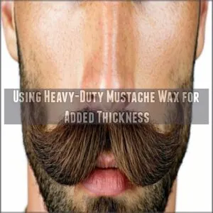 Using Heavy-Duty Mustache Wax for Added Thickness