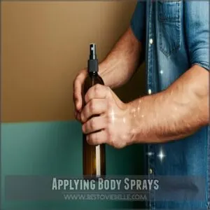 Applying Body Sprays