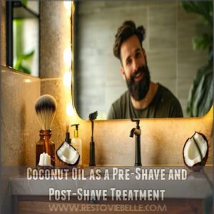 Coconut Oil as a Pre-Shave and Post-Shave Treatment