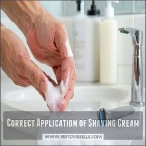 Correct Application of Shaving Cream