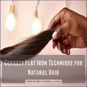 Correct Flat Iron Technique for Natural Hair