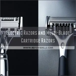 Electric Razors and Multi-Blade Cartridge Razors