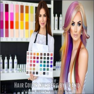 Hair Color Numbers by Brand