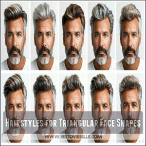 Hairstyles for Triangular Face Shapes