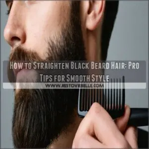 how to straighten black beard hair