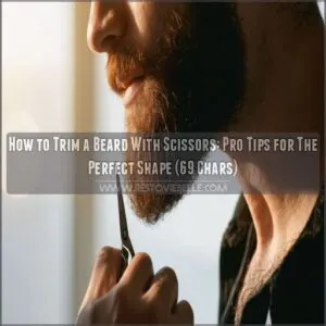 how to trim a beard with scissors