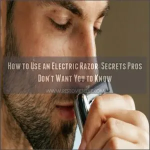 how to use an electric razor