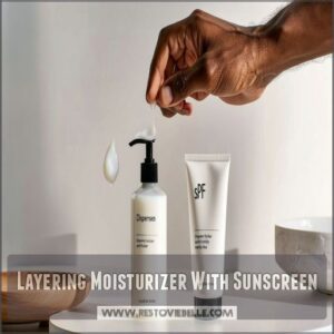 Layering Moisturizer With Sunscreen