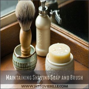 Maintaining Shaving Soap and Brush