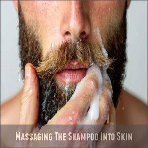 Massaging The Shampoo Into Skin