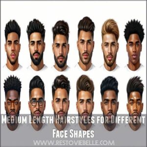 Medium Length Hairstyles for Different Face Shapes